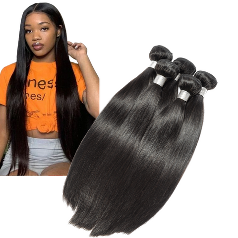 Queen Silky Straight Bundle